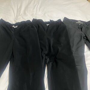 Black Dress Pants Trio